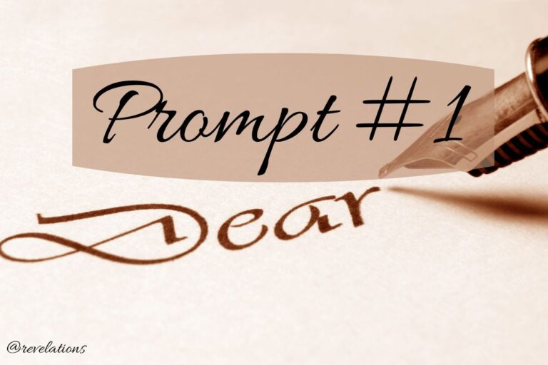 Fountian pen nib writing Dear for Prompt 1 which is dear diary